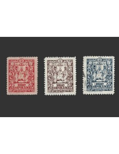 Sevilla,  3 viñetas de 5 céntimos