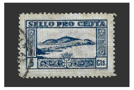 Ceuta, viñeta de 5 céntimos