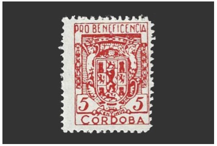 Córdoba, viñeta de 5 céntimos