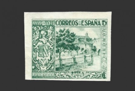 Epila (Zaragoza), viñeta de 5 céntimos