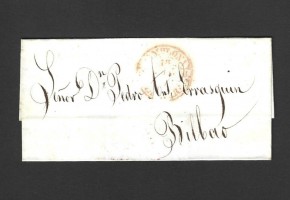 Pamplona a Bilbao (Vizcaya), 1845. Envuelta