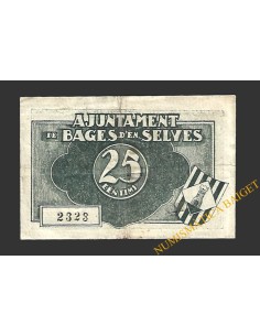 BAGES D'EN SELVES (Barcelona) 25 cèntims 9 de octubre de 1937 2