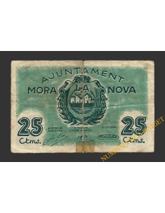 MORA LA NOVA (Tarragona), 25 centims, 2 de juny del 1937 