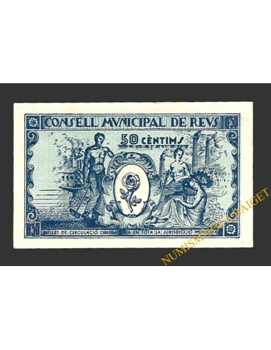 REUS (Tarragona) 50 centims 14 d'abril del 1937 P. Mata