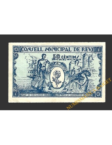REUS (Tarragona) 50 centims 14 d'abril del 1937 F. Bartrina