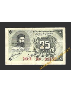 REUS (Tarragona) 25 centims 14 d'abril del 1937 J. Llovera