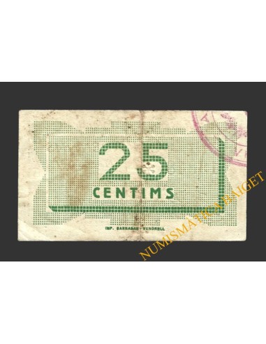VENDRELL, EL (Tarragona)  25 cèntims, maig del 1937