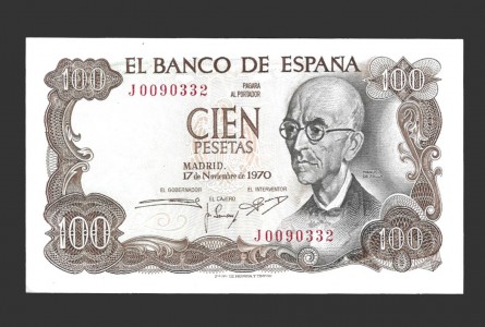 ESTADO ESPAÑOL 100 PESETAS SERIE J