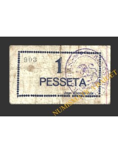 BORDES, LES (Lleida), 1 pesseta. 1937 2