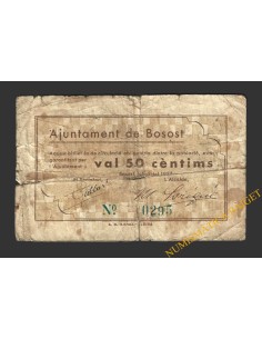 BOSOT (Lleida), 50 cèntims. juliol del 1937