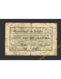 BOSOT (Lleida), 50 cèntims. juliol del 1937