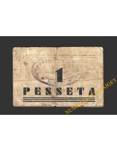 LES (Lleida), 1 pesseta. 1937 2
