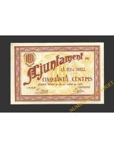 LA SEU D'URGELL (Lleida)), 50 Centims 30 de juny del 1937