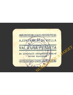 VIELLA (Lleida)), 1 pesseta 1937