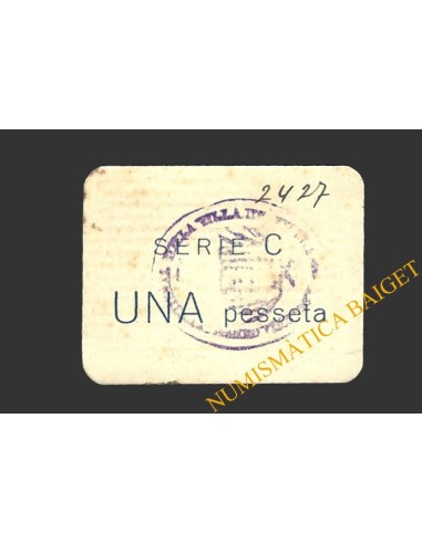 VIELLA (Lleida)), 1 pesseta 1937