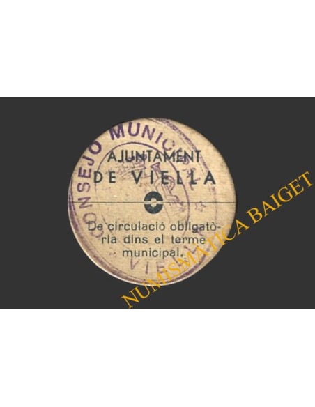VIELLA (Lleida)), 25 centims 1937