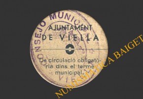 VIELLA (Lleida)), 25 centims 1937