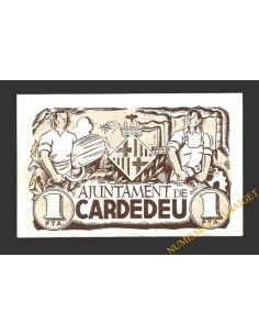 CARDEDEU, (Barcelona), 1 pesseta, 1 de juny del 1937