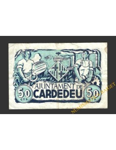 CARDEDEU, (Barcelona), 50 centims, 1 de juny del 1937