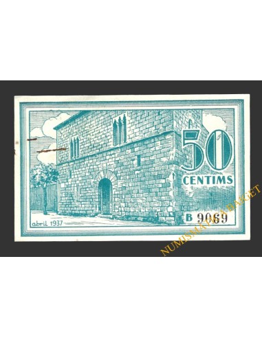 CASTELLO D'EMPURIES, (Girona), 50 centims, abril del 1937