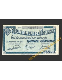 FIGUERES (Girona), 15 centims, 30 de novembre del 1937