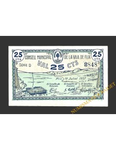 FLIX (Tarragona), 25 centims, 19 de juliol del 1937
