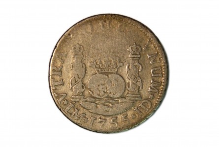 FERNANDO VI 1755, 2 Reales Lima-J.D.