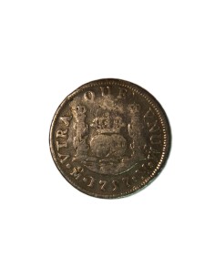 FERNANDO VI 1757, 2 Reales Mexico-M