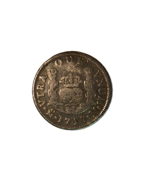 FERNANDO VI 1757, 2 Reales Mexico-M