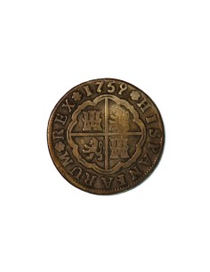 FERNANDO VI 1759, 2 Reales Sevilla J.V. 2