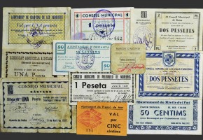 Billetes Locales Guerra Civil CATALUÑA y ANDORRA